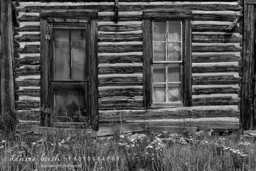 An old log cabin offers a look back in time.
