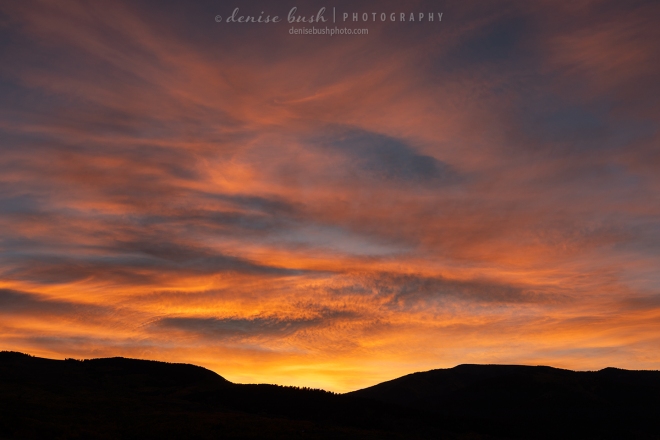 A beautiful sunrise is a welcome surprise over some hills in southwest Colorado.